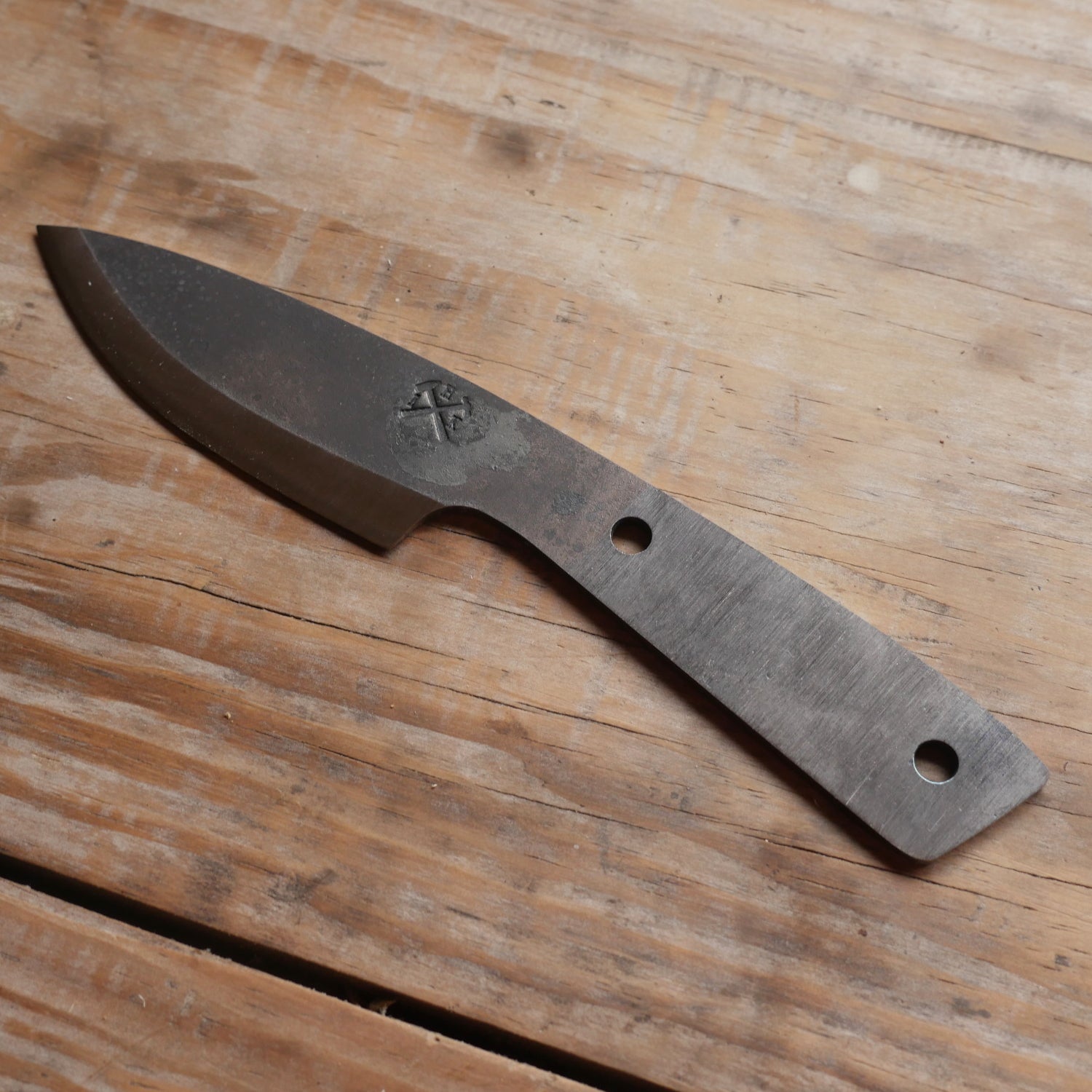 Boot Skinner - DIY Knife Kit w/Walnut Handle Scales (pre-machined)