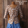 Ladies' Sleeved Bodice - Printed Cotton