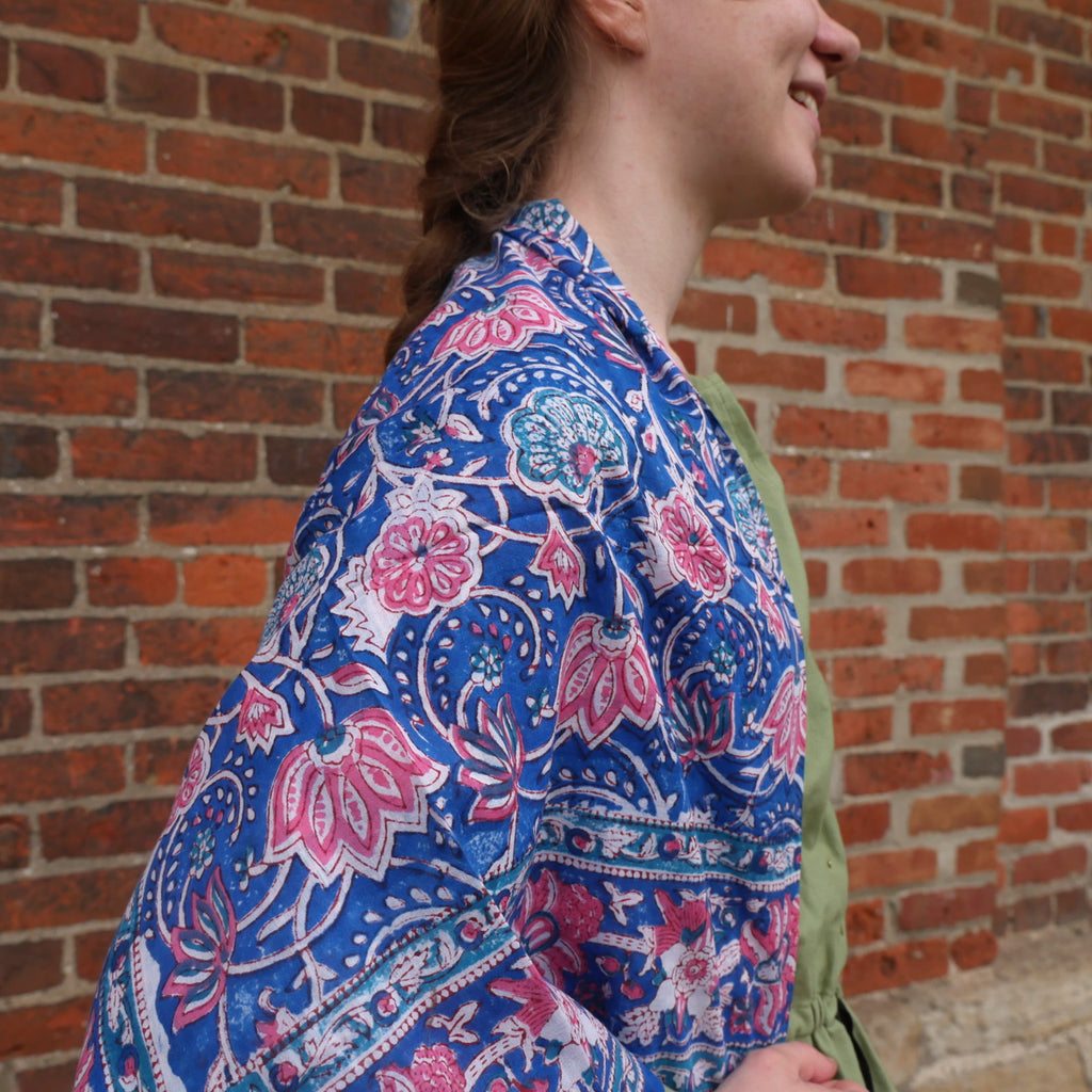 Colorful Block Printed Kerchief