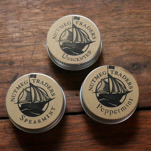 Lip Salve - Unscented, Spearmint, or Peppermint