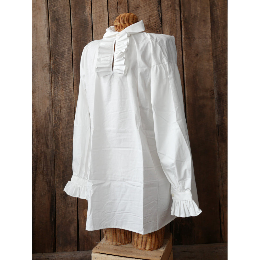 Large Ruffled Cotton Shirt-Second