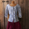 Ladies' Sleeved Bodice - Printed Cotton