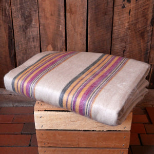 Colorful Alpaca Wool Blanket