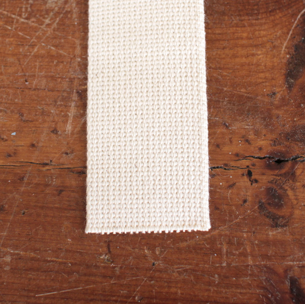 COTOWIN 1.25 Wide Thick Heavy Cotton Webbing，6 Yards (Natural White, 1.25“)